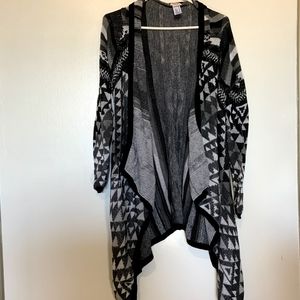 Women's Tribal Print Long Cardigan
